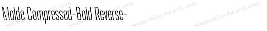 Molde Compressed-Bold Reverse字体转换